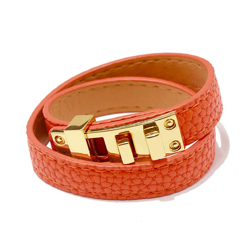Signature Double-Wrap Leather Bracelet